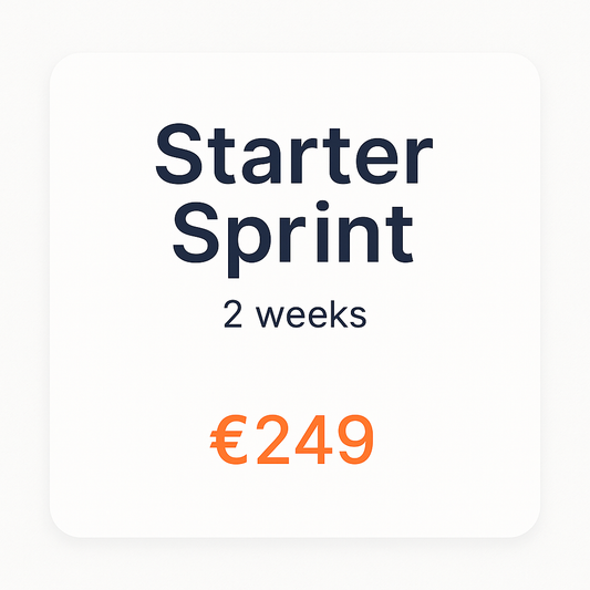 Starter Sprint (2 weeks)